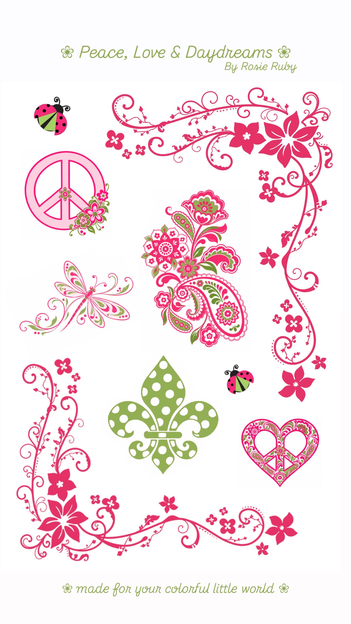Peace, Love & Daydreams Bundle Sheet ♡
