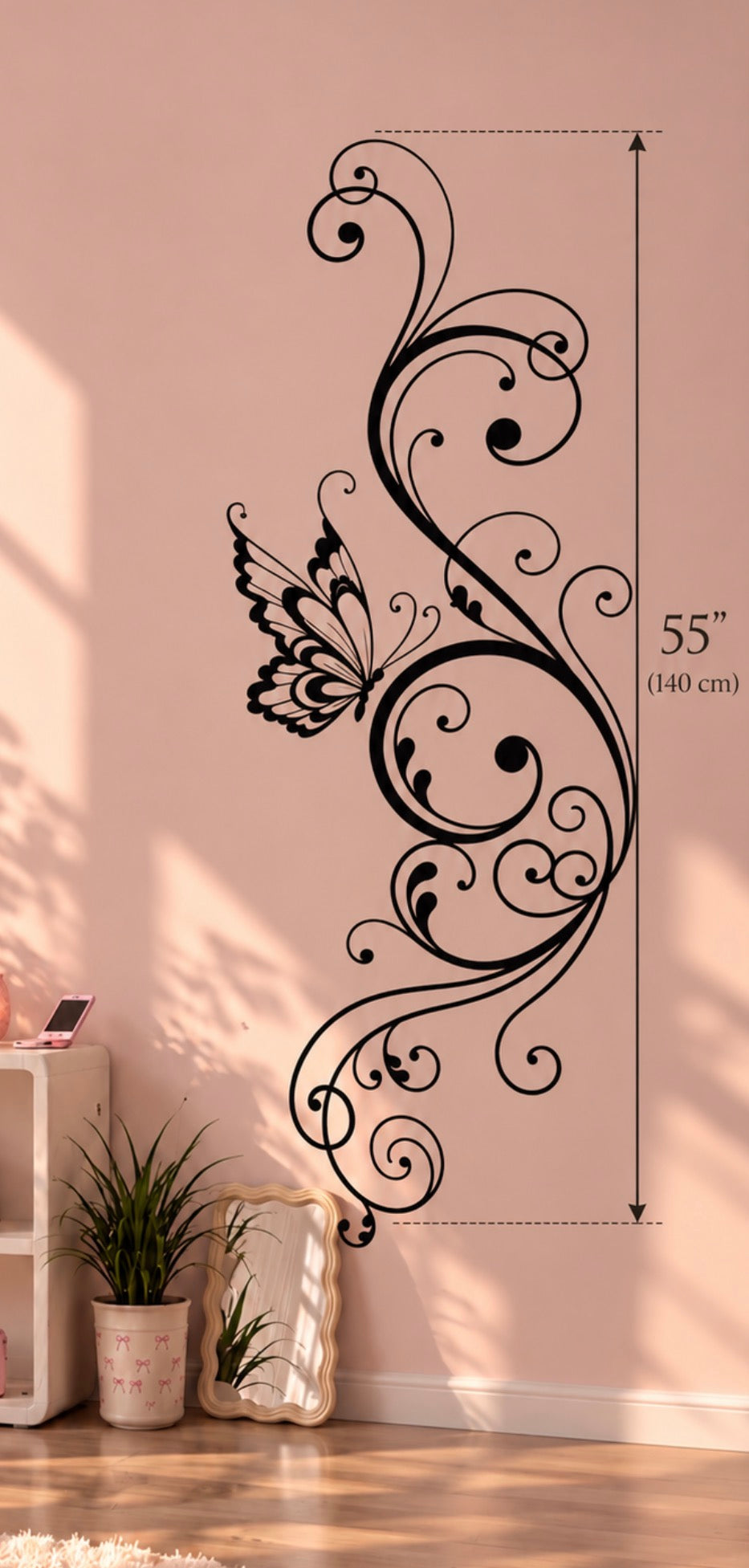 Butterfly Flourish Wall Decal