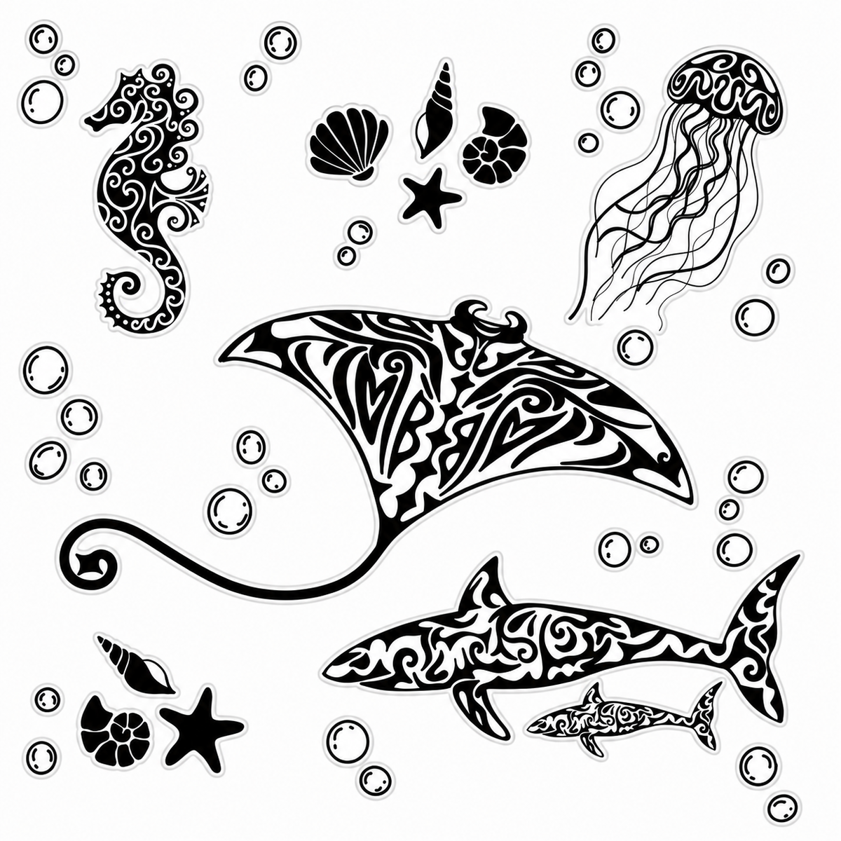 Sea creatures bundle 🐚