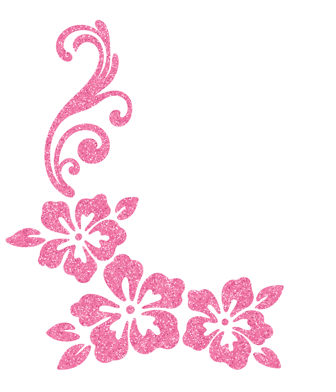 Hibiscus Sparkle Decal