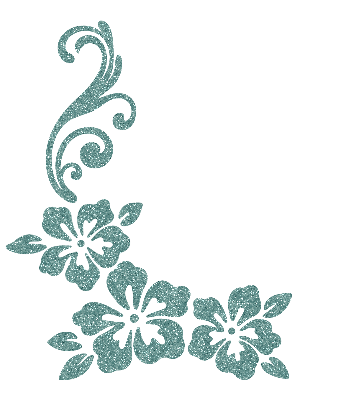 Hibiscus Sparkle Decal
