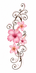Pink flourish hibiscus