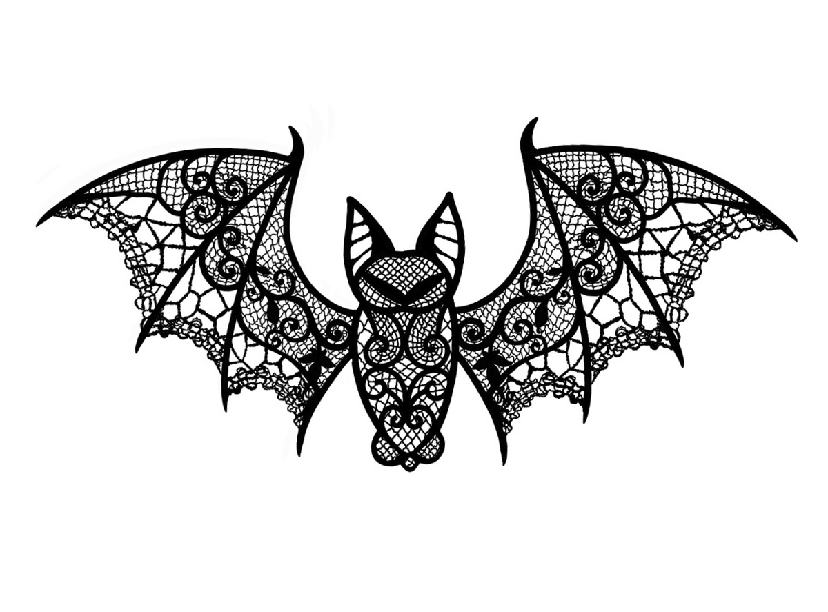 Midnight Lace Bat Decal 🦇