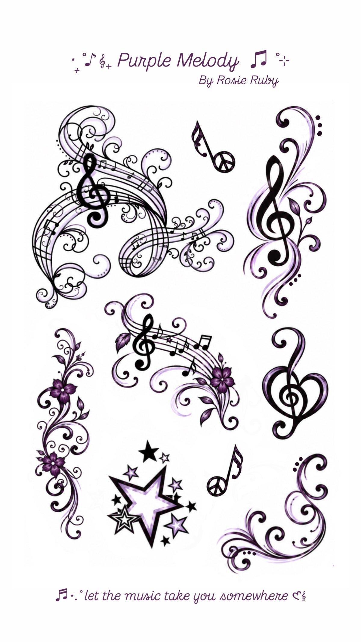 Purple Melody Bundle Sheet ♡